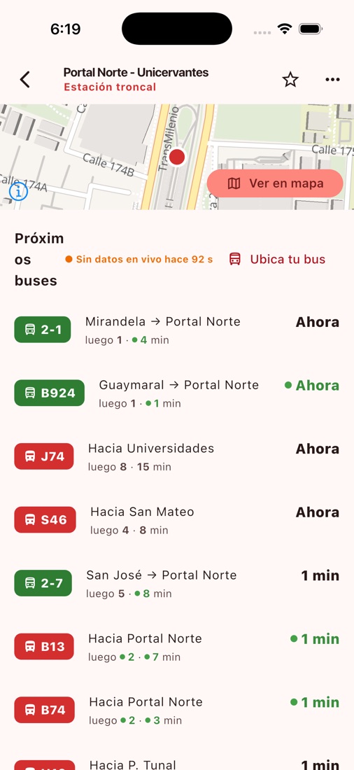 Tablero de llegadas